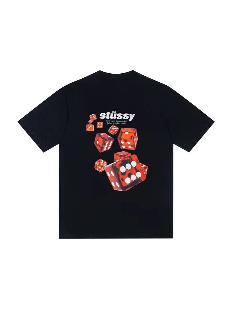 Stussy Liquid Logo Black T-Shirt - 11