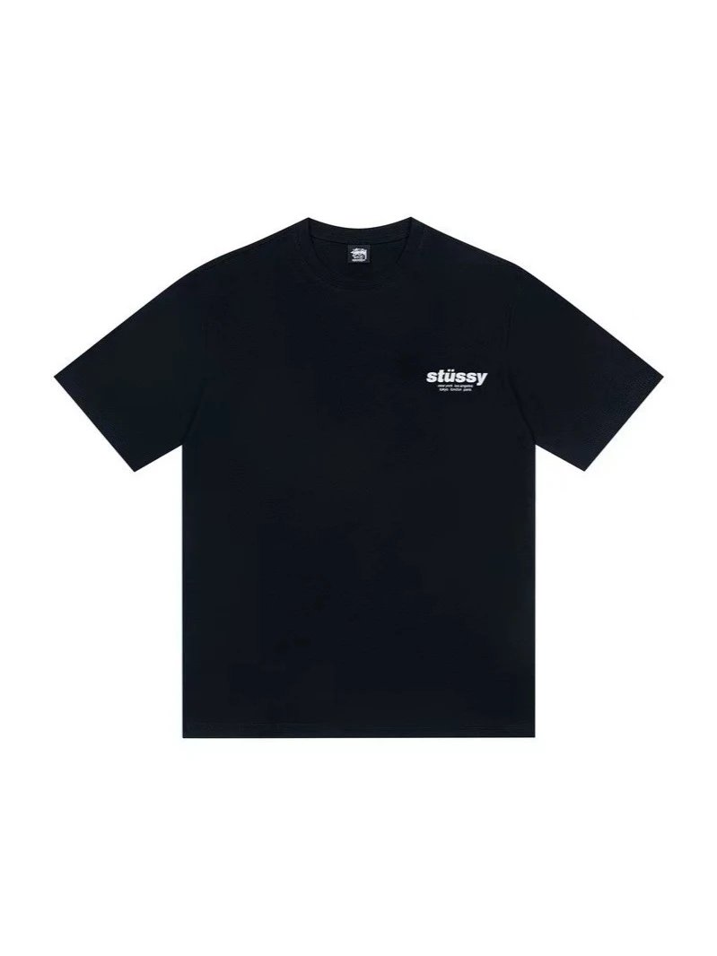 Stussy Liquid Logo Black T-Shirt - 12