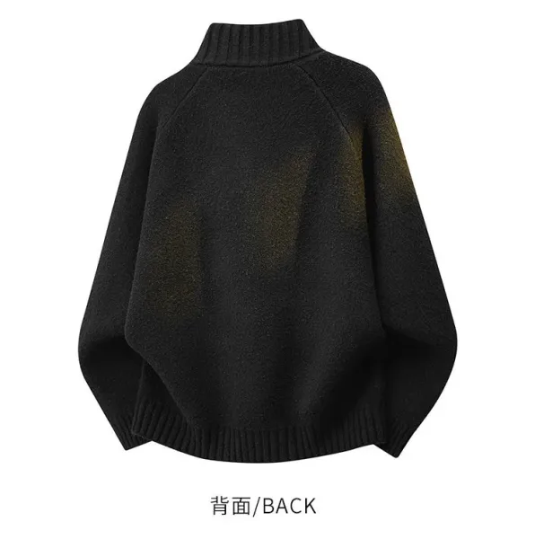 Design Gradient Knit Zip-Up Cardigan Gray Yellow Outerwear.cardigan - 10