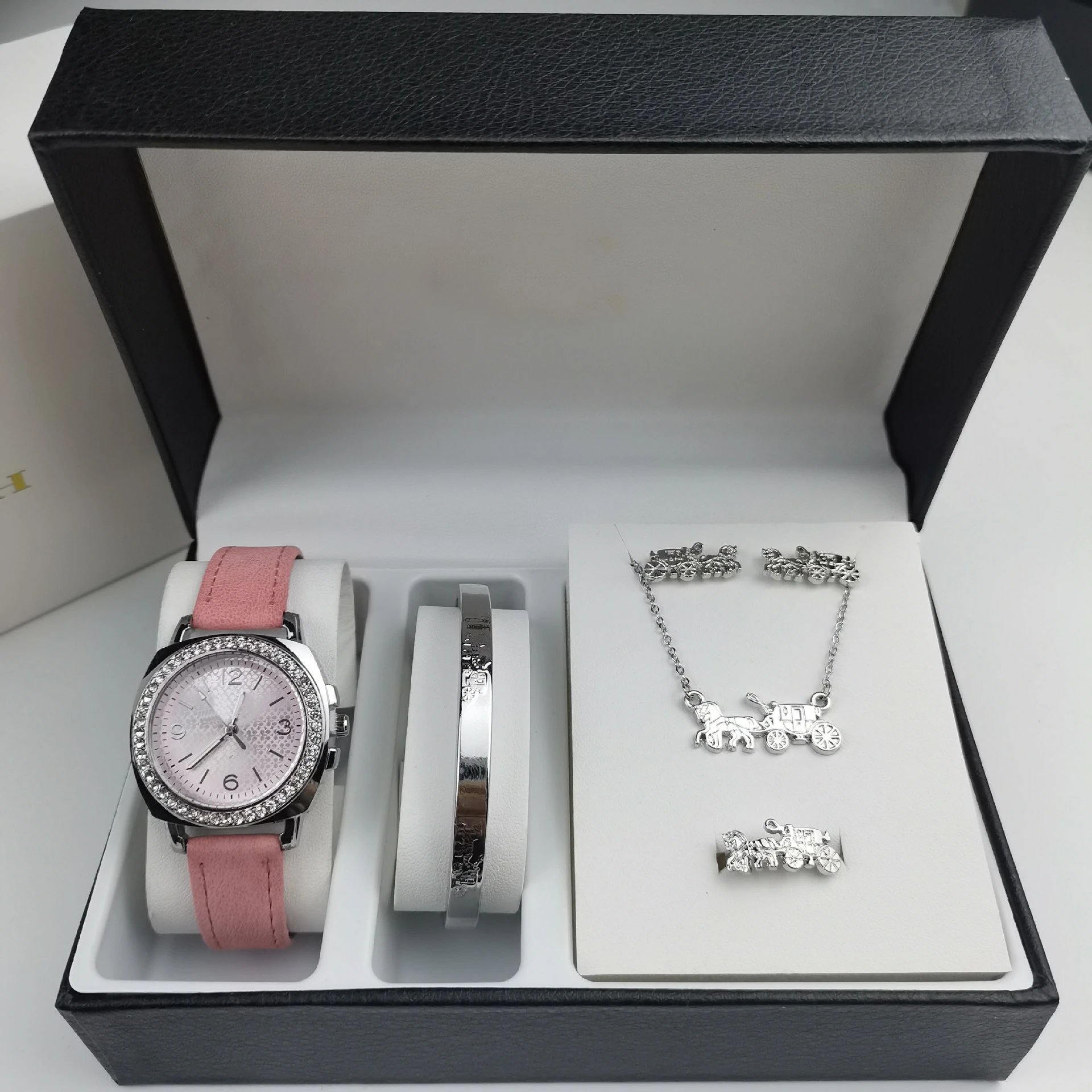Coach Horse and Carriage Watch Set Gold Brown Accessories - 12