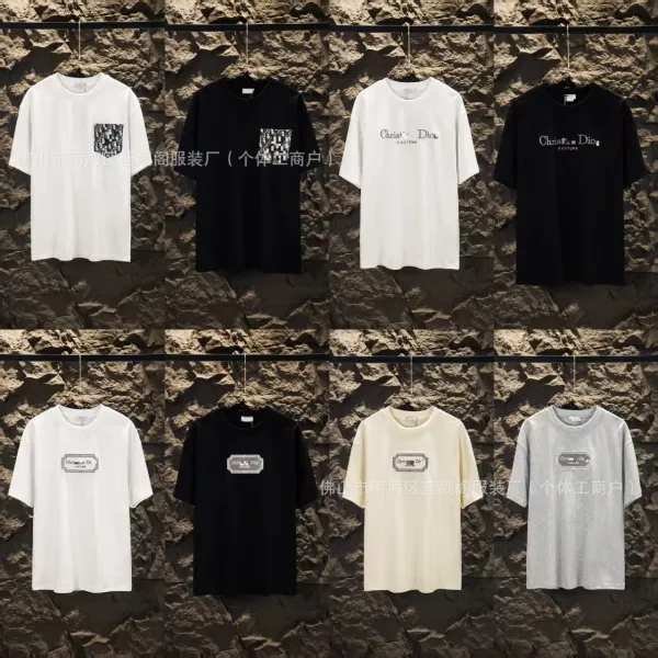Dior CD Logo T-Shirt Light Blue T-Shirt - 3