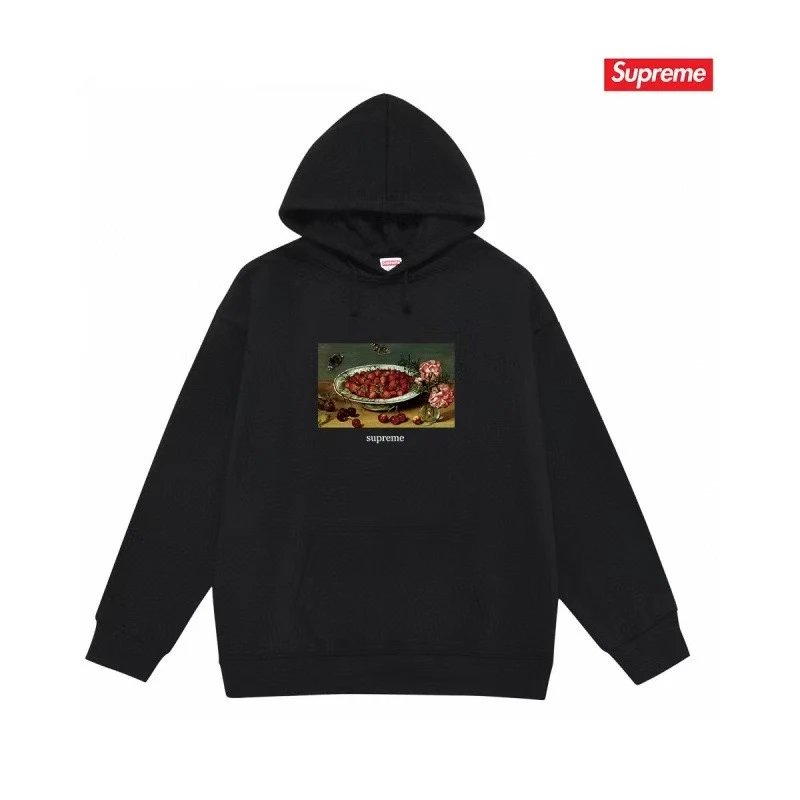 Supreme Firecracker Graphic Hoodie Gray - 46
