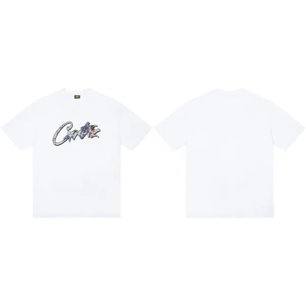 Corteiz Script Logo White T-Shirt - 1