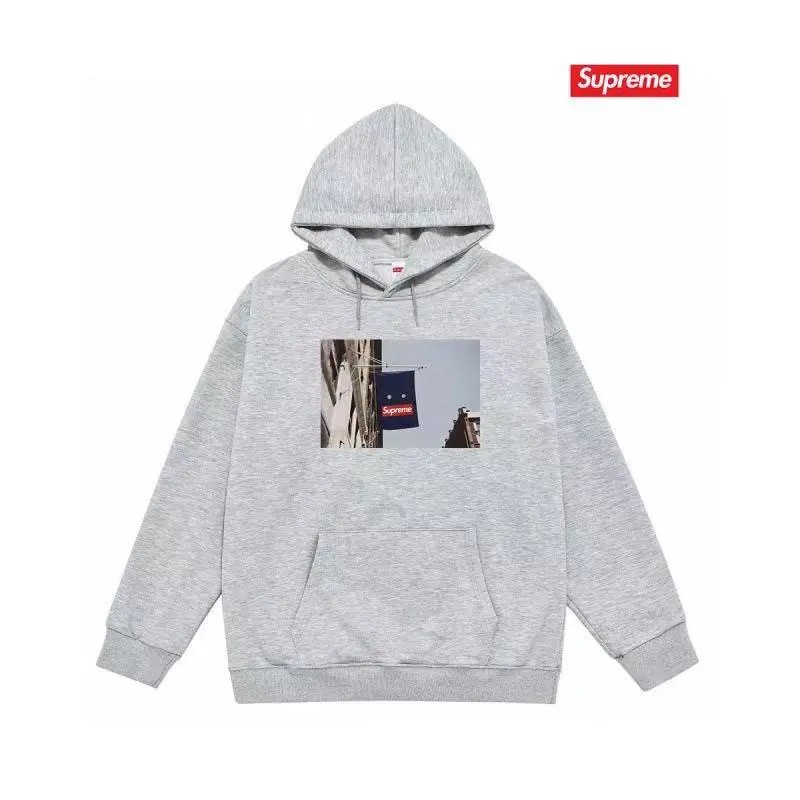 Supreme Firecracker Graphic Hoodie Gray - 12
