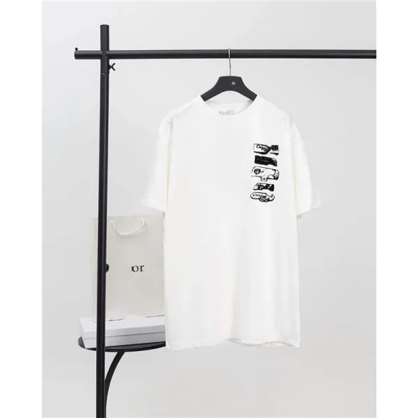 Design Graphic Print White T-Shirt - 1
