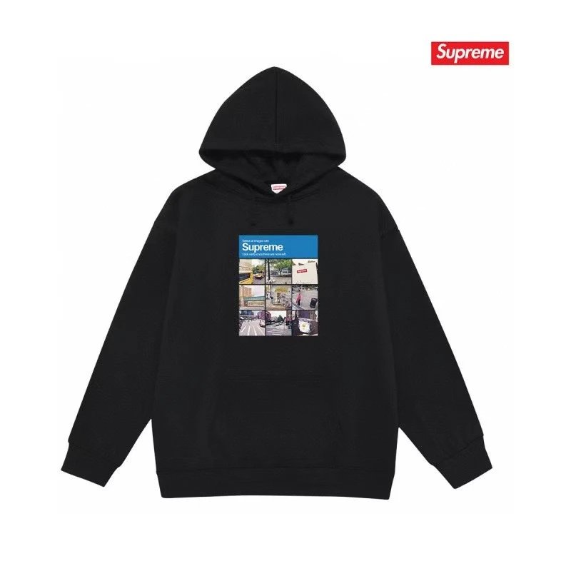 Supreme Firecracker Graphic Hoodie Gray - 17
