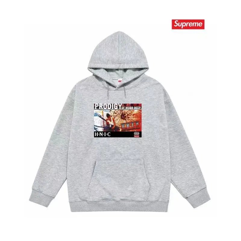 Supreme Firecracker Graphic Hoodie Gray - 22