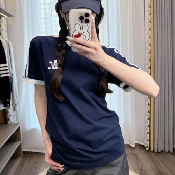 Design Sporty Stripe T-Shirt Navy - 1