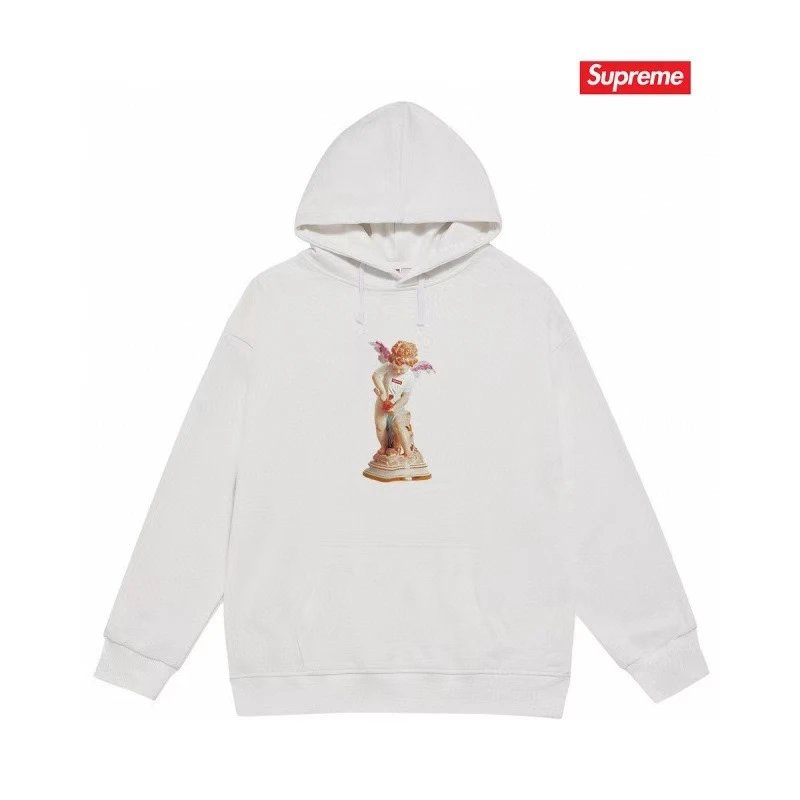Supreme Firecracker Graphic Hoodie Gray - 35