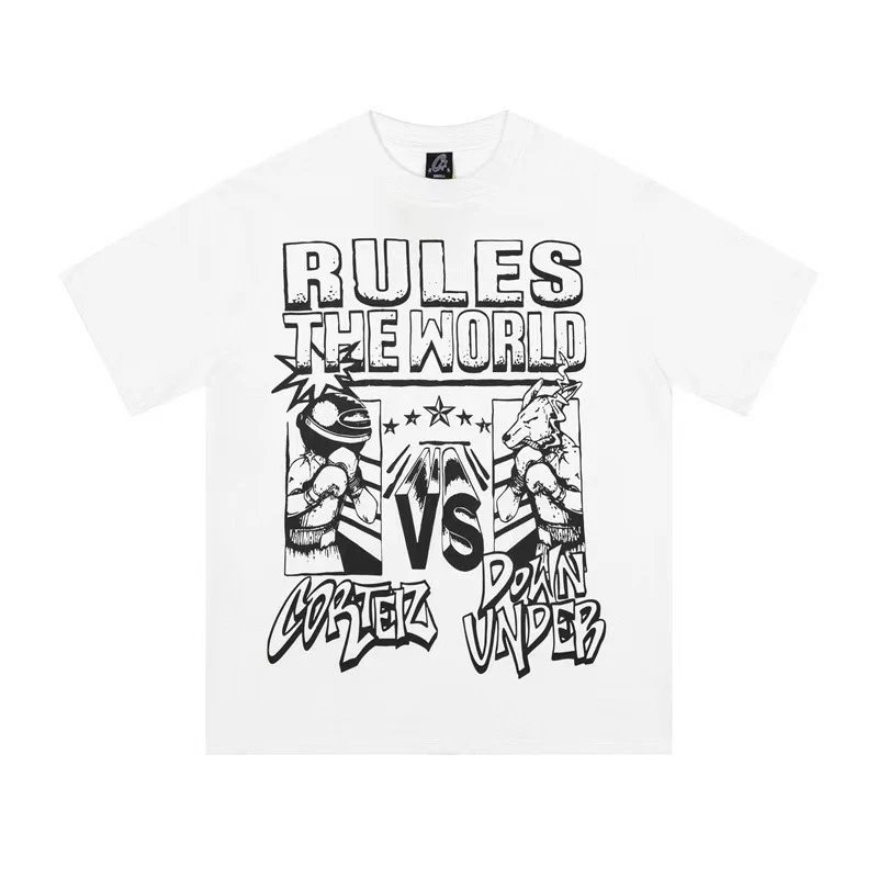 Corteiz Rules The World White T-Shirt - 13