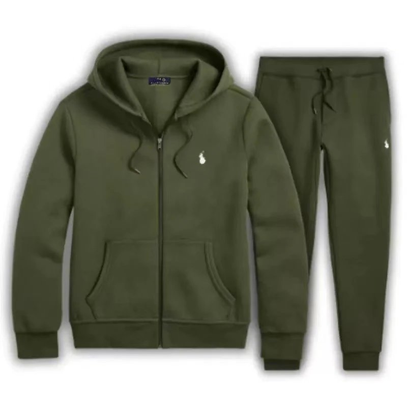 Design Classic Drawstring Jogger Beige Sweatpants - 4