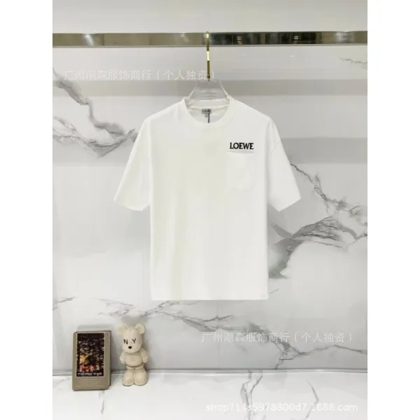 Loewe Pocket Logo White T-Shirt - 1