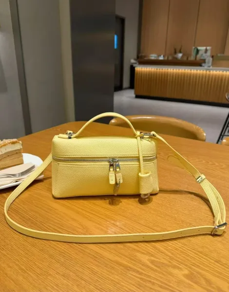 Design Mini Box Bag Lemon Yellow Handbag - 22