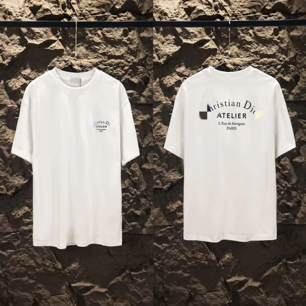 Dior Atelier White Graphic Print T-Shirt - 1