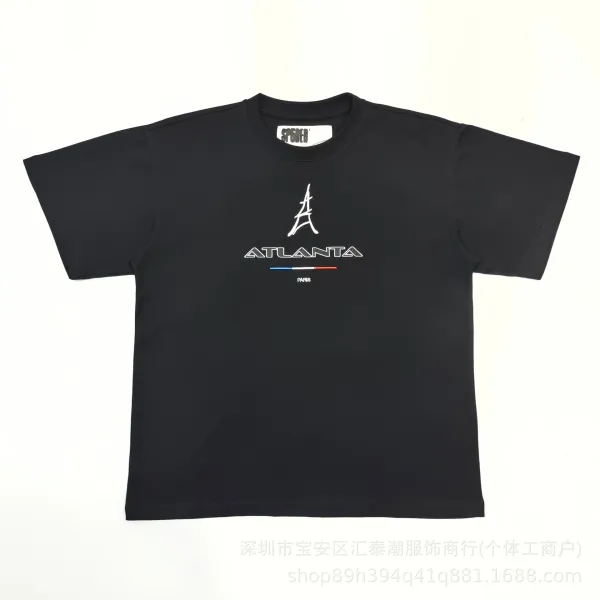 SP5DER Atlanta Paris Graphic T-Shirt Black - 1