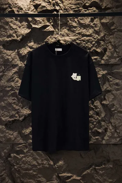 Dior x Stone Island Logo Print White T-Shirt - 18