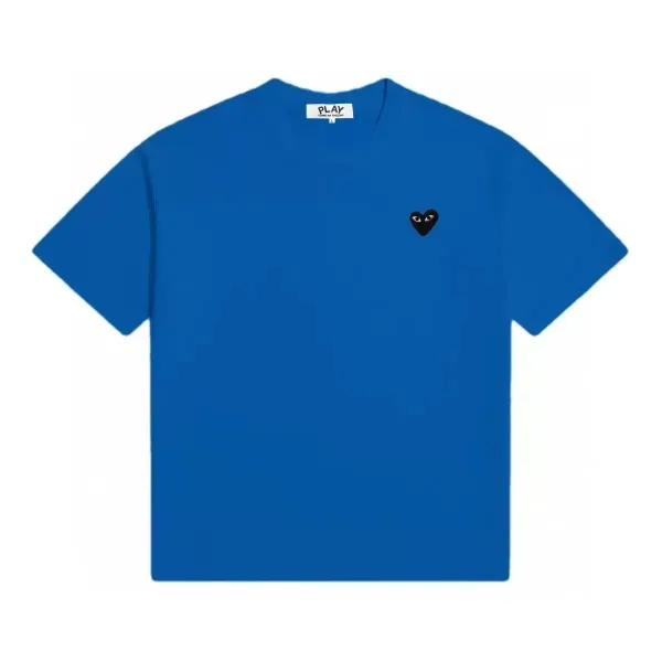 Comme des Garçons Play Heart Logo Blue T-Shirt Tops.t Shirts - 1