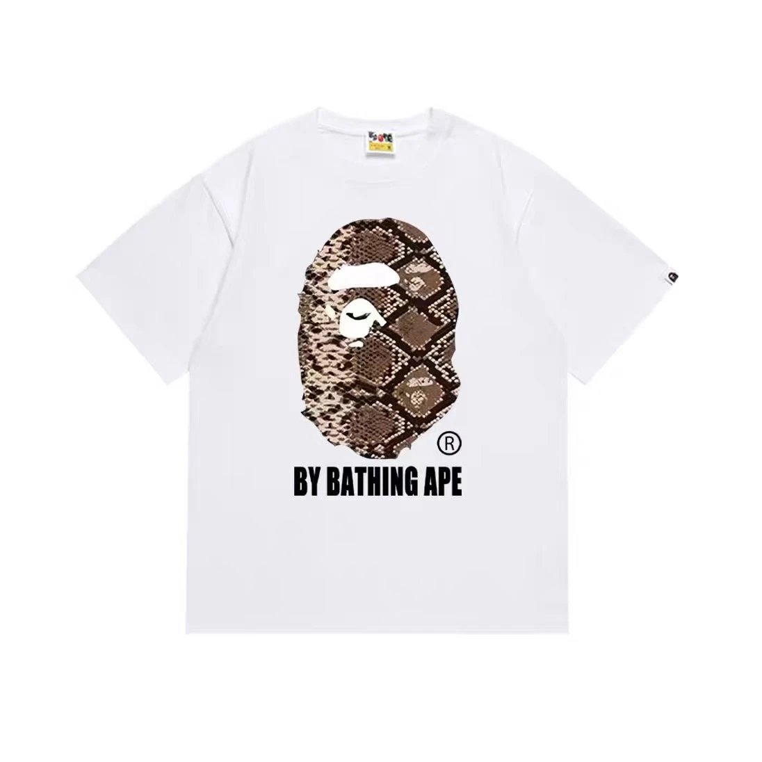 A Bathing Ape x PUBG Mobile Together Strong Camo Print White T-Shirt - 24
