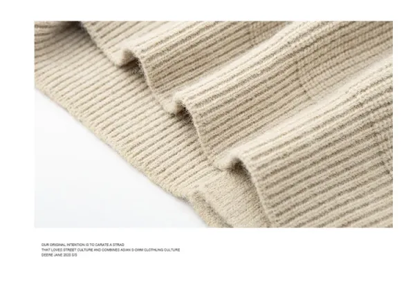 Design Oversized Ribbed Knit Cardigan with Gradient Wash Gray Outerwear.cardigan - 20