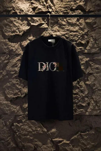 Dior x Stone Island Logo Print White T-Shirt - 32