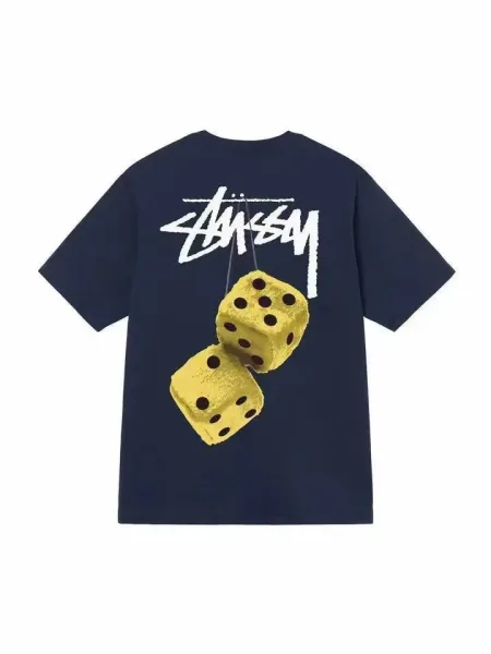Stussy Dice Print T-Shirt Red - 11