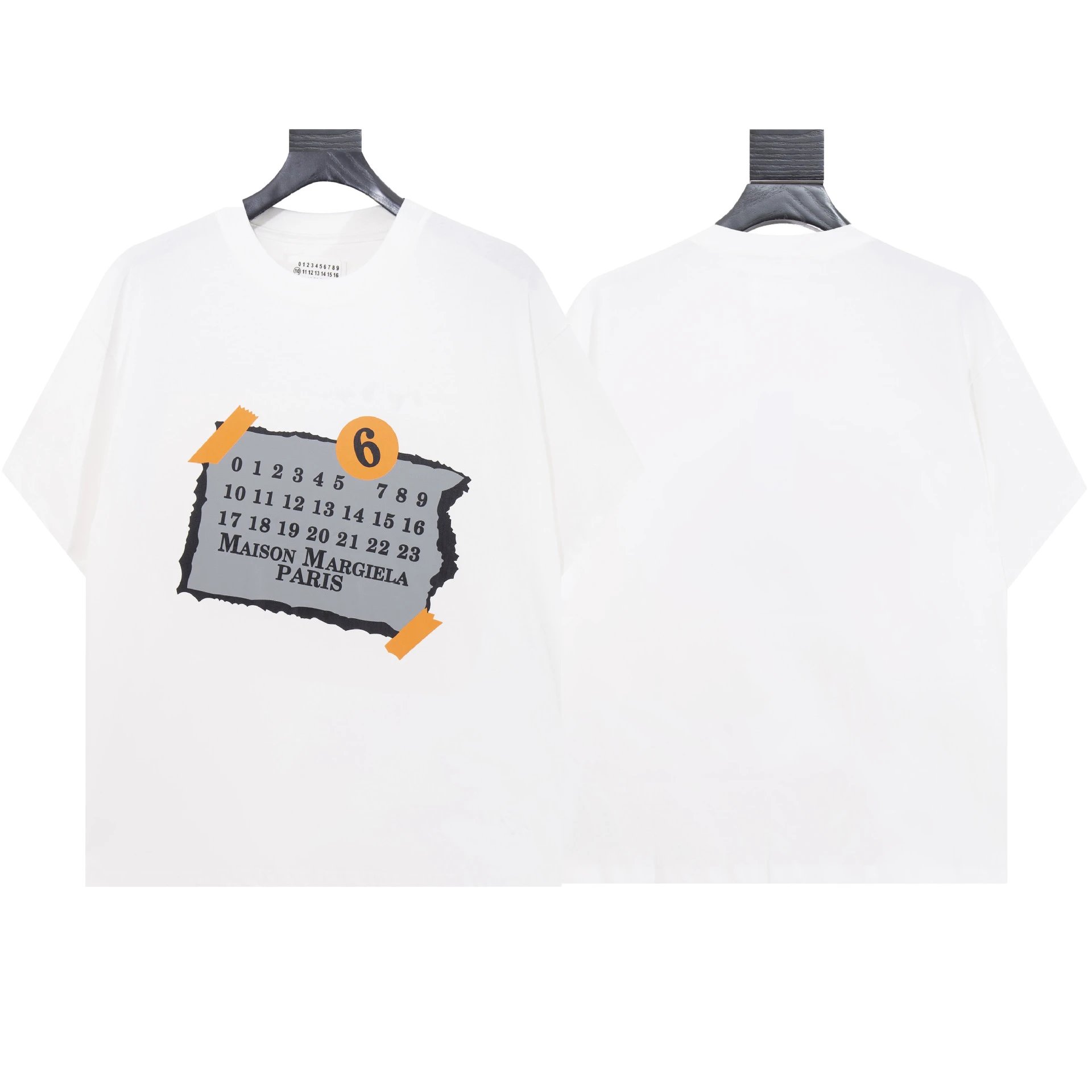 Maison Margiela Numbered Logo White T-Shirt - 33