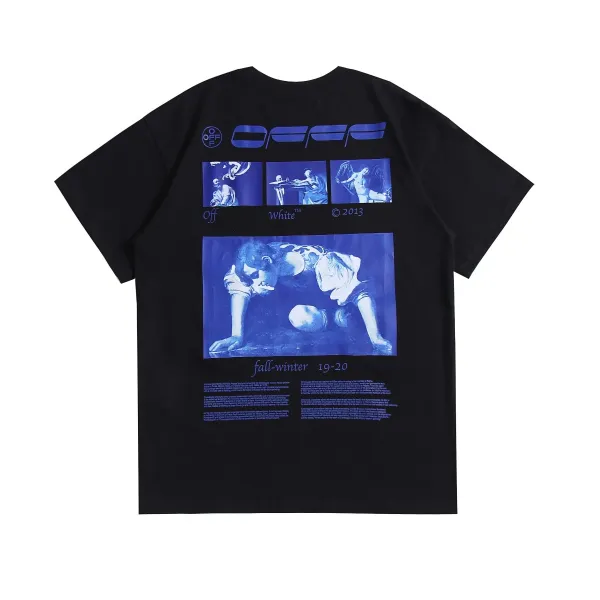 Off-White Fall-Winter 19-20 Blue Print T-Shirt - 1