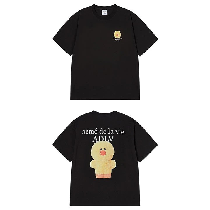 aeae ADLV Acme De La Vie Duck Graphic T-Shirt Black T-Shirts