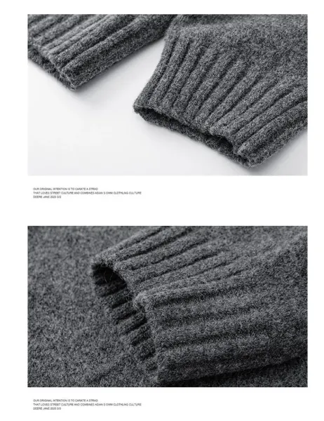 Design Knit Collared Button-Up Sweater Gray with Gold Gradient - 19