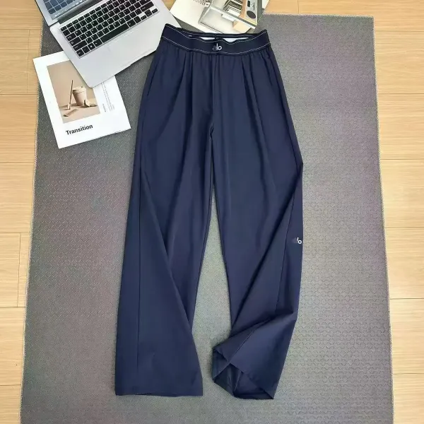 Alo Wide-Leg Lounge Pants Pink - 9