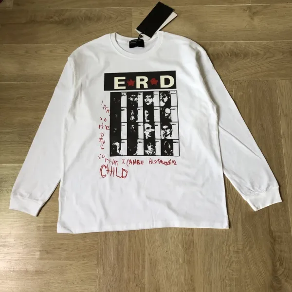 Design Long Sleeve Graphic Tee Black T-Shirts - 9