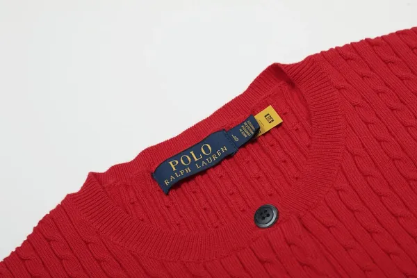 Polo Ralph Lauren Cable Knit Short Sleeve Cardigan Light Blue - 30