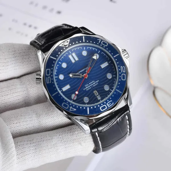 Omega Seamaster Professional Blue Wave Dial Chronometer Mechanical Watch Watches - 1
