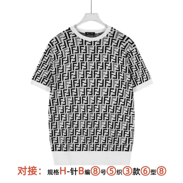 Fendi Monster Eyes Logo T-Shirt Black - 4