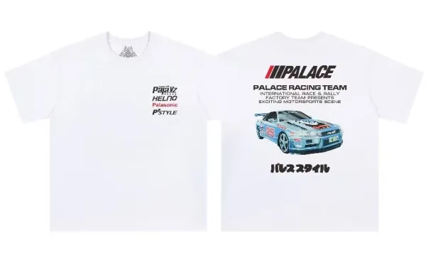 Palace Skateboards Palace Tri-Force Triangle Logo White T-Shirt T-Shirts - 24