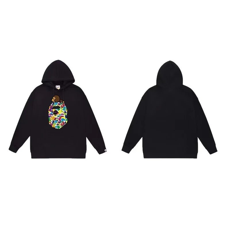 A Bathing Ape x Sesame Street Baby Milo Hoodie Black - 43