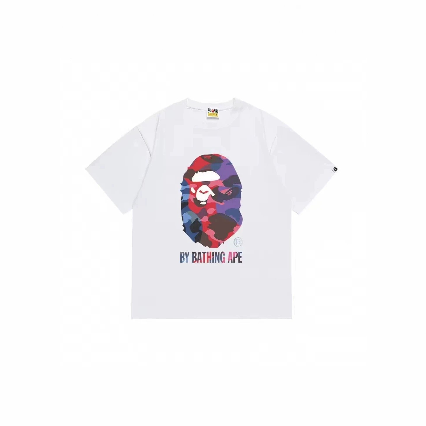 A Bathing Ape x PUBG Mobile Together Strong Camo Print White T-Shirt - 10