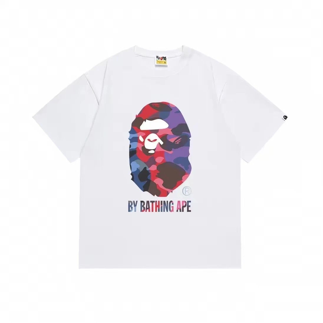 A Bathing Ape x PUBG Mobile Together Strong Camo Print White T-Shirt - 13