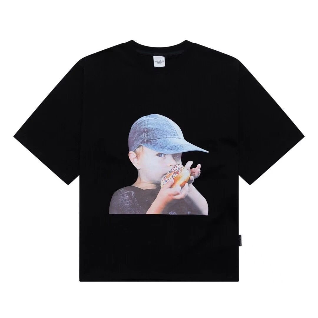 Comme des Garçons ADLV Child Eating Donut Black T-Shirt