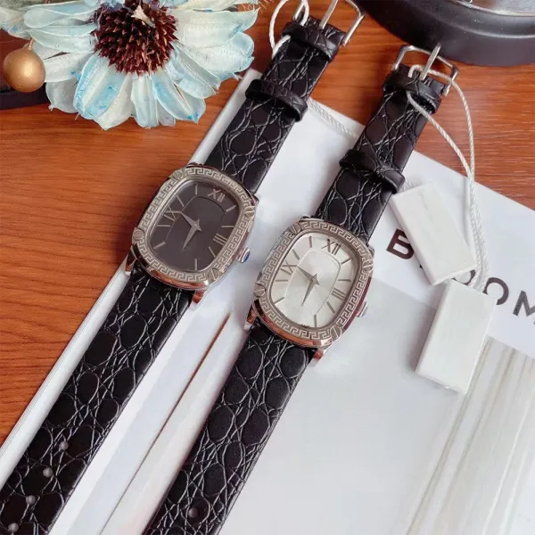 Versace Palazzo Empire Black Leather Watch Watches - 6