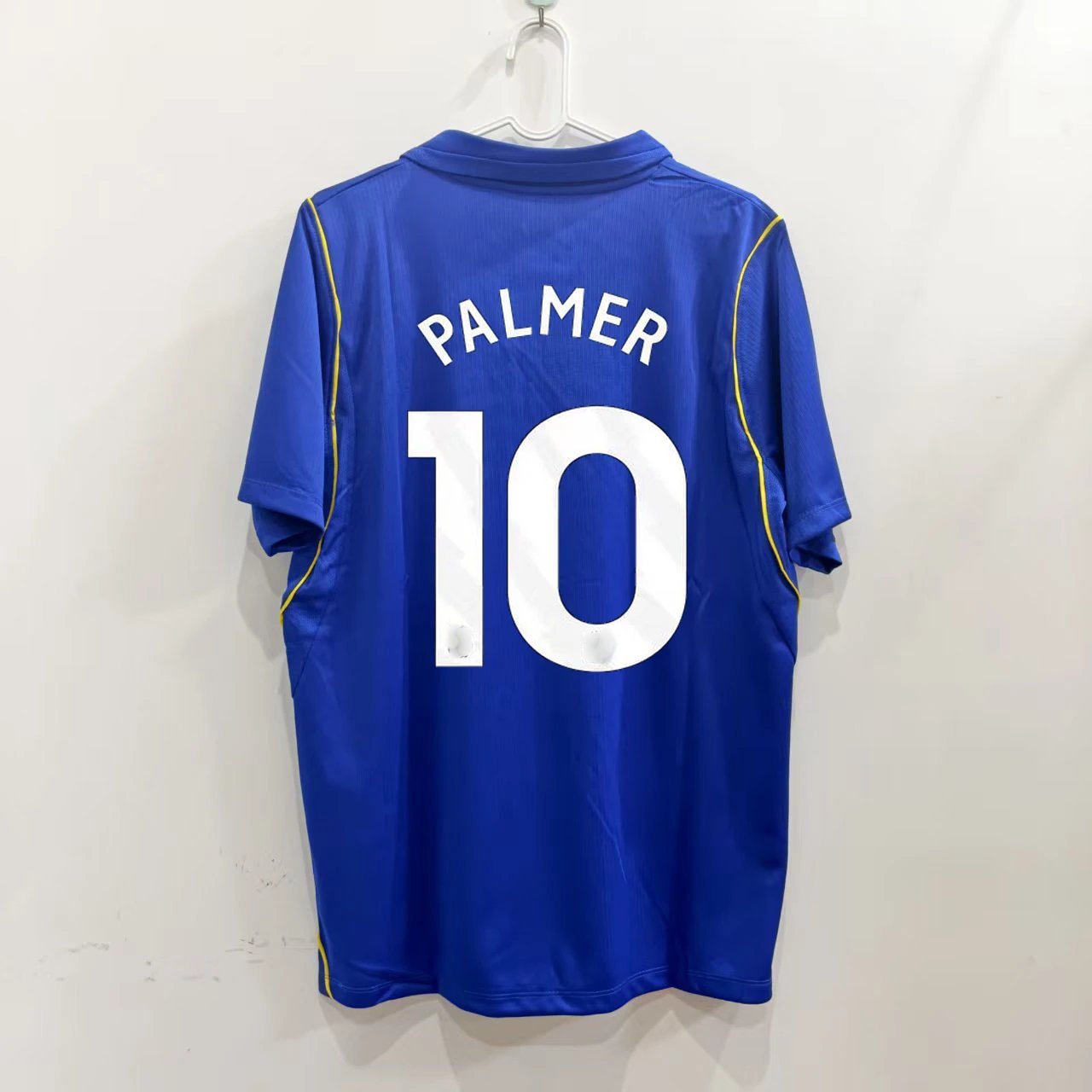Design Performance Polo Blue with Yellow Trim Jersey - 7