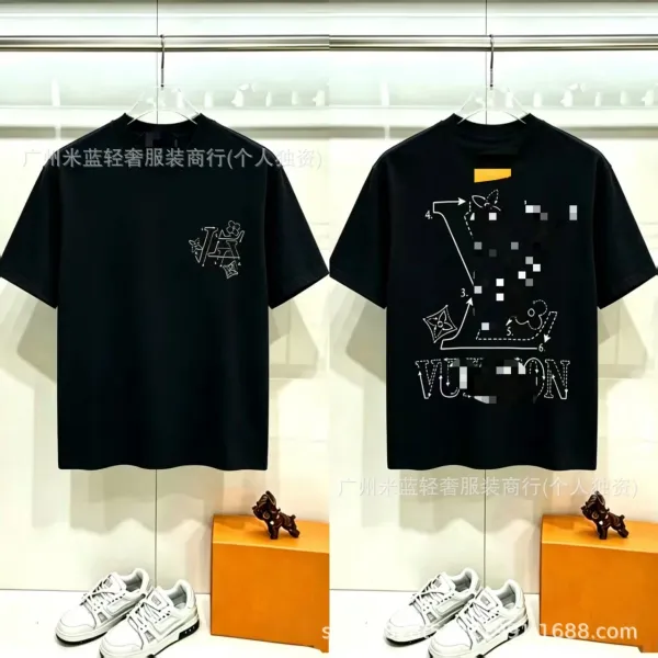 Louis Vuitton Graphic Print Black T-Shirt - 1