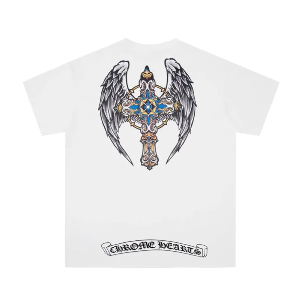 Chrome Hearts Winged Cross Graphic T-Shirt White - 1