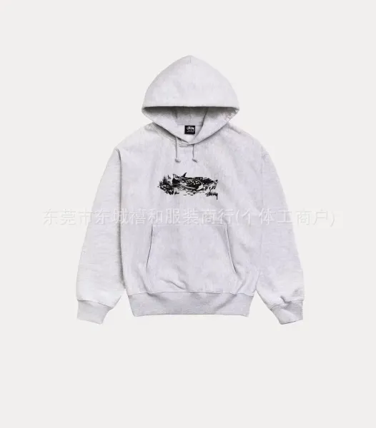 Stussy Logo Hoodie Navy - 20