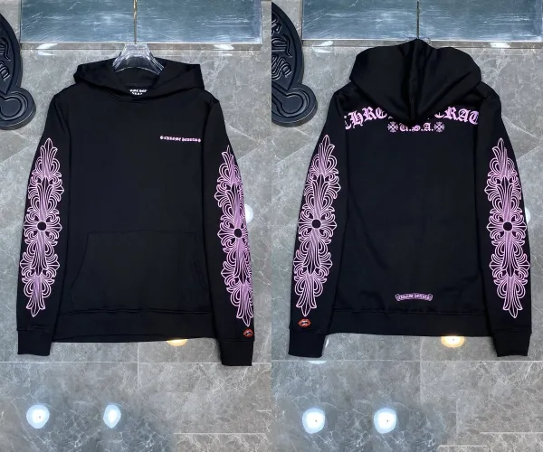 Chrome Hearts Spiderweb Hoodie Pink - 36
