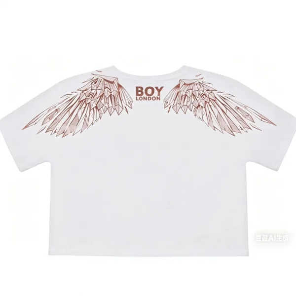 Design BOY London Angel Wings Graphic T-Shirt White T-Shirts - 1