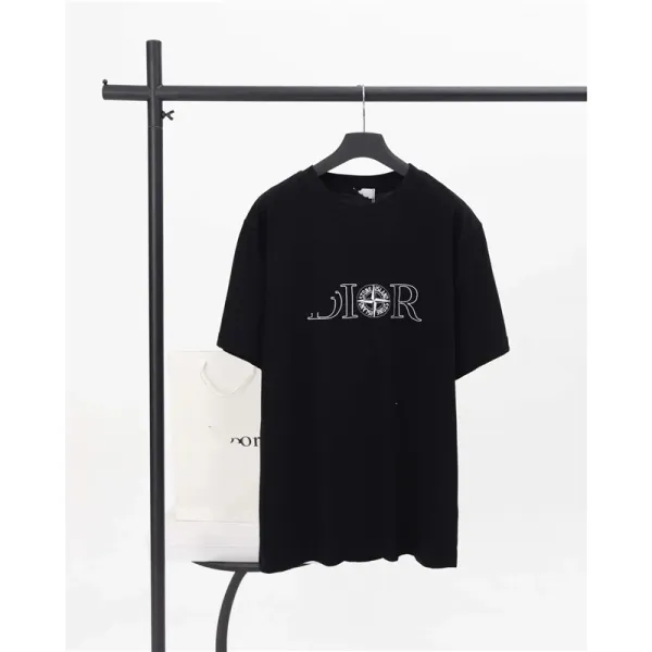 Dior Oblique Logo Black T-Shirt - 1