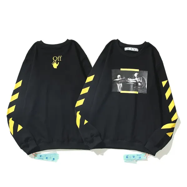 Off-White Industrial Graphic Hoodie Black - 1
