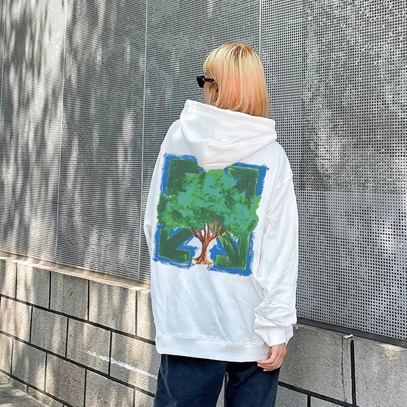 Off-White Painted Arrow Hoodie Black - 6