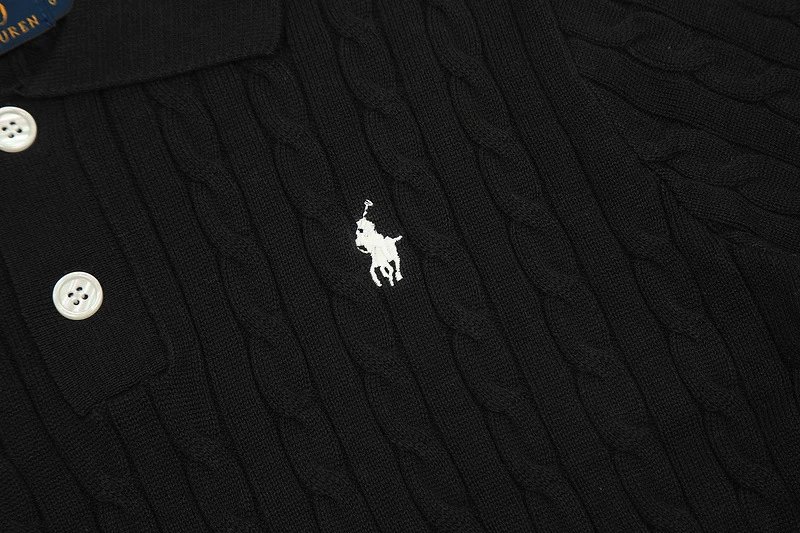 Polo Ralph Lauren Cable Knit Polo White Polo Shirt - 17